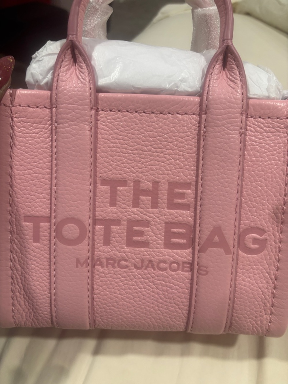 Marc Jacobs Mini Tote in Soft Pink Leather - Picture 6 of 10